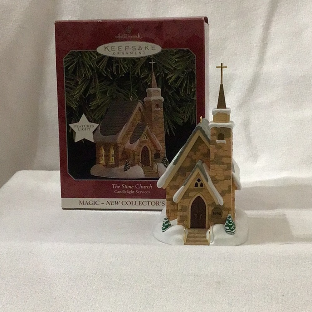 Hallmark Ornament-1998 The Stone Church